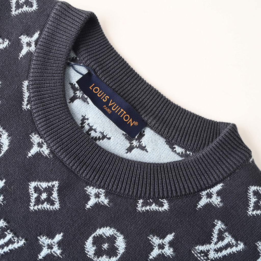 Louis Vuitton Monogram Jacquard Cotton Sweatshirt