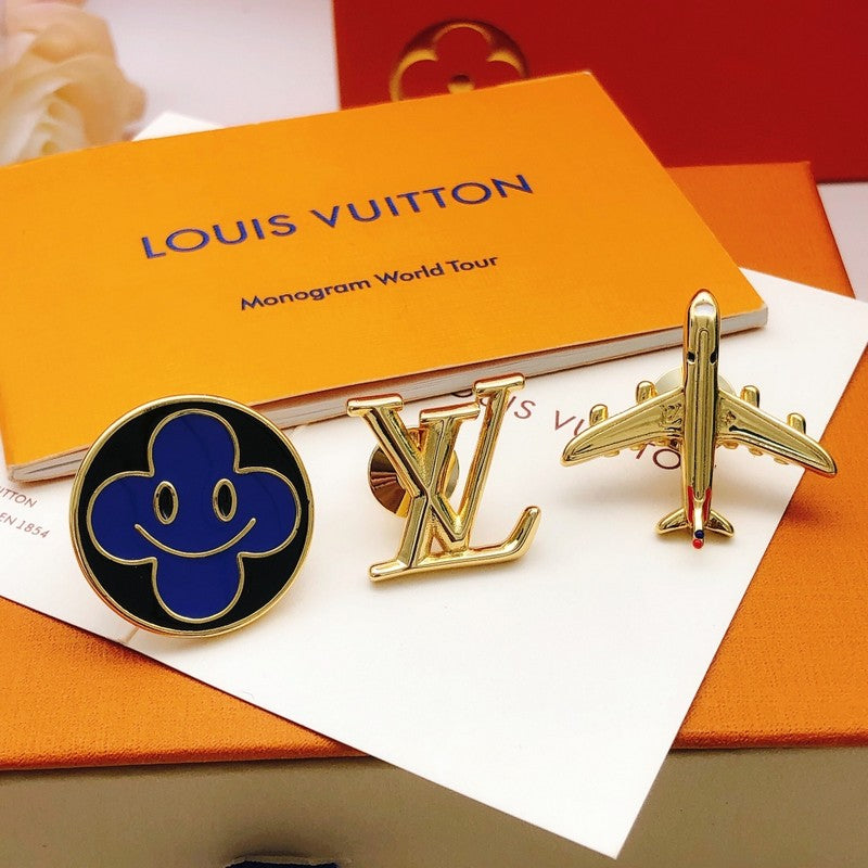 18K Louis Vuitton Plane Brooch