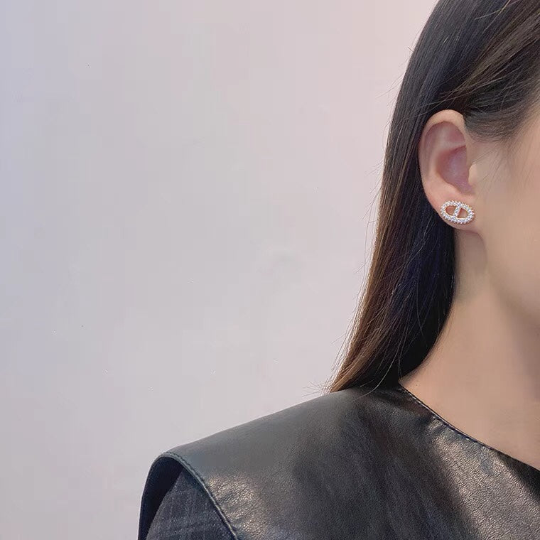 18K Farandole Diamond Hermes Earrings