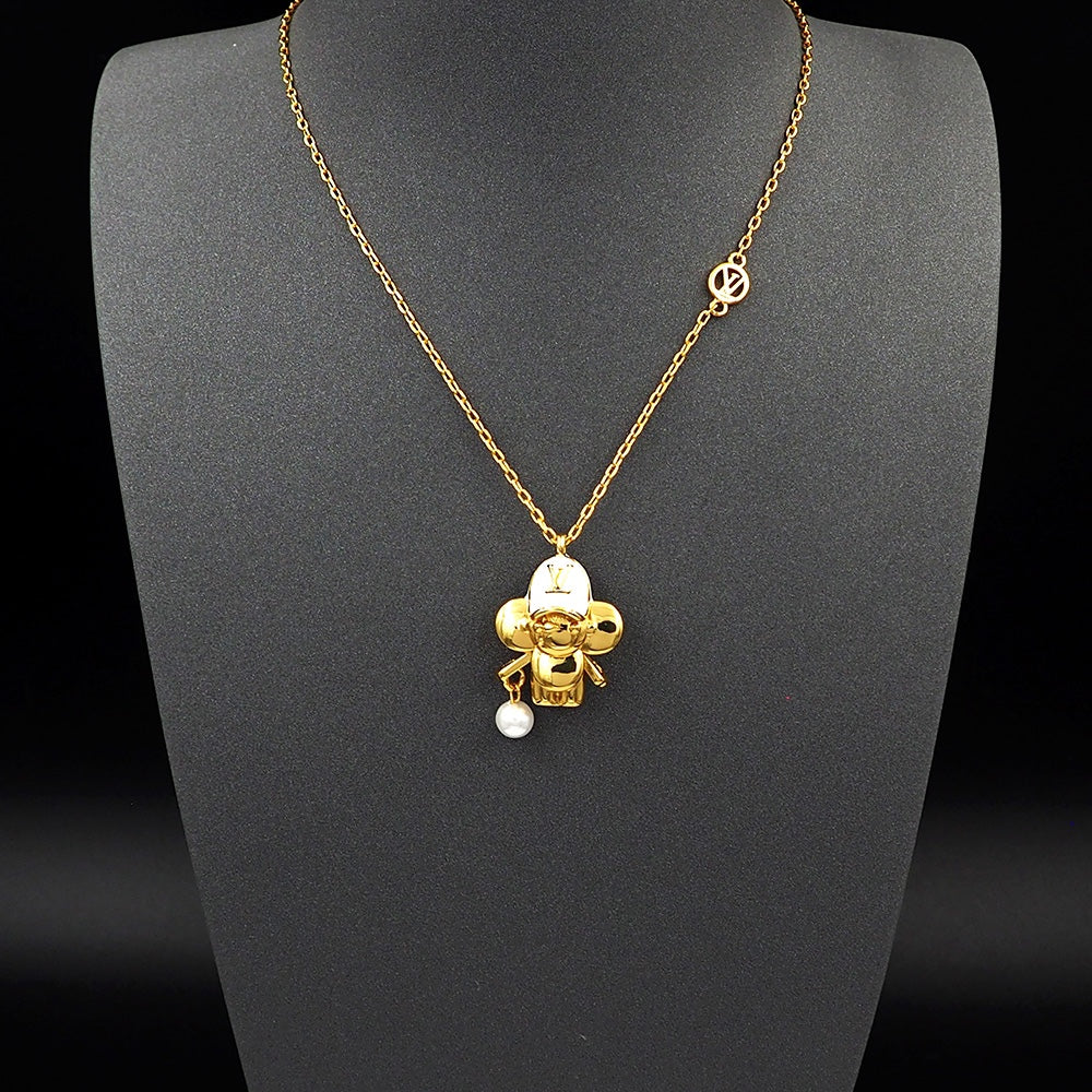 18K Louis Vuitton Vivienne Necklace