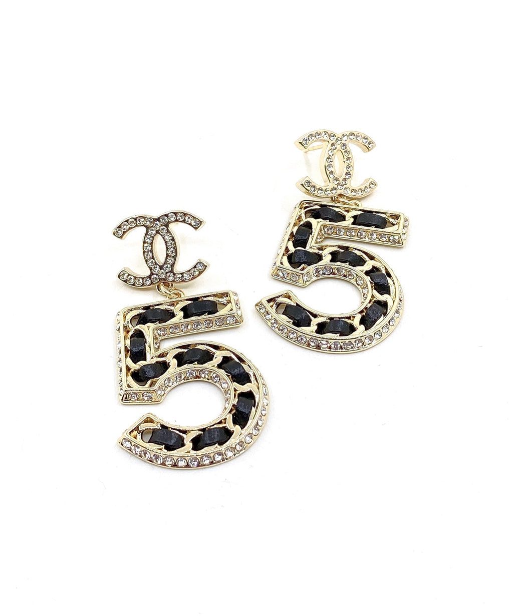 18K  Chanel N0.5 Perfume Earrings