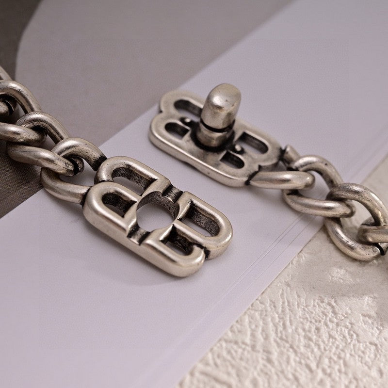 18K Balenciaga Monaco Chain Necklace