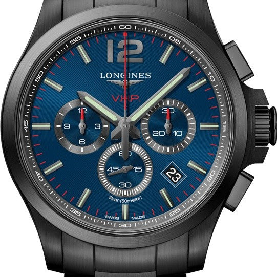 Longines Conquest V.H.P. Chronograph Blue Men's Watch L3.727.2.96.6